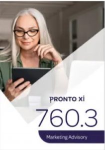 Pronto Xi 760 marketing advisory