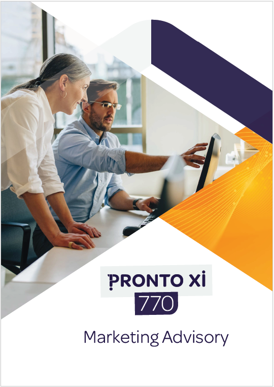 Pronto Xi 770 marketing advisory